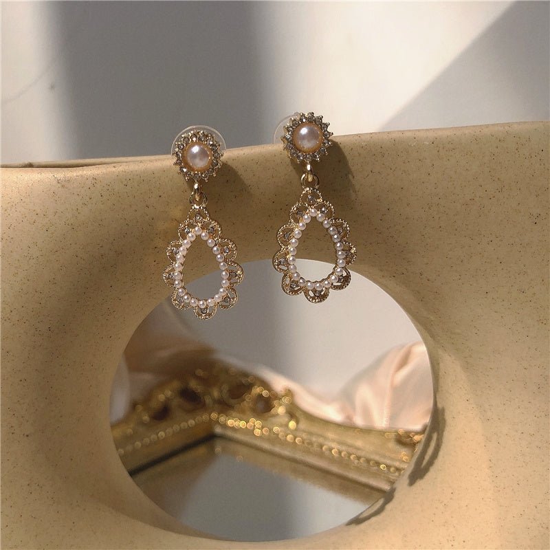 Fashion Vintage Palace Baroque Pearl Earrings-Jewearrings