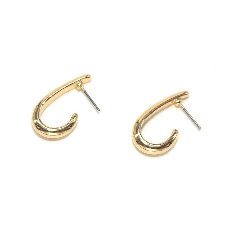 Fashionable Sweet Cool Small Gold Metal Earrings-Jewearrings