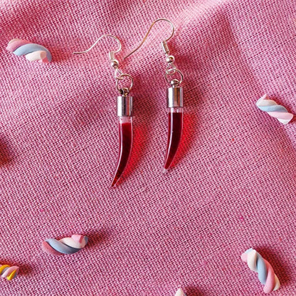 Horror Personality Vampire Blood Bottle Stud Earrings Halloween-Jewearrings