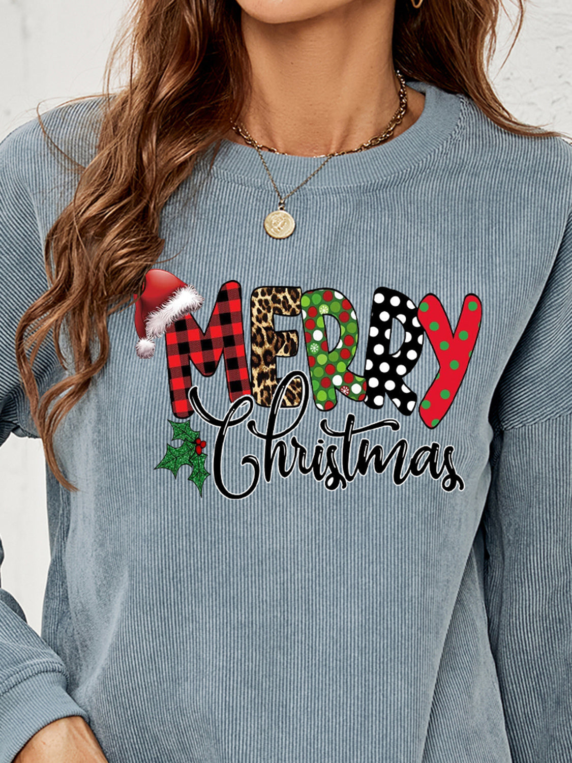 MERRY CHRISTMAS Graphic Sweatshirt-Jewearrings