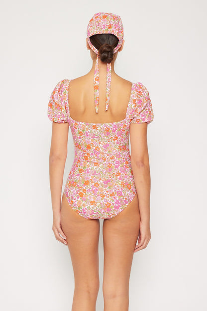 Marina West Swim Floral Puff Sleeve One-Piece-Jewearrings