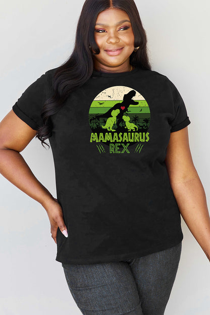 Simply Love Full Size MAMASAURUS REX Graphic T-Shirt-Jewearrings