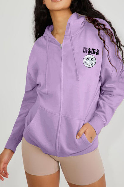 Simply Love Full Size MAMA Graphic Hoodie-Jewearrings