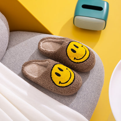 Melody Smiley Face Slippers-Jewearrings