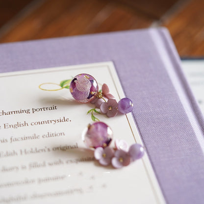 Original Design Amethyst Earrings In Sterling Silver-Jewearrings