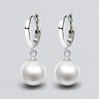 Pearl Earrings Temperament Simple And Light Luxury Female Ear Rings-Jewearrings