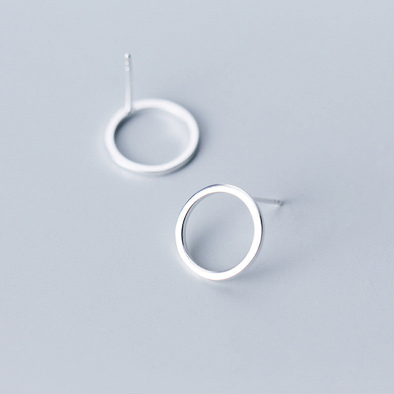 Women's Korean Style Fashion Hollow Hoop Earrings-Jewearrings