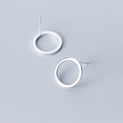 Women's Korean Style Fashion Hollow Hoop Earrings-Jewearrings