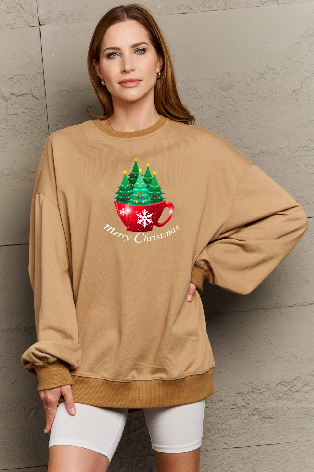 Simply Love Full Size MERRY CHRISTMAS Graphic Sweatshirt-Jewearrings