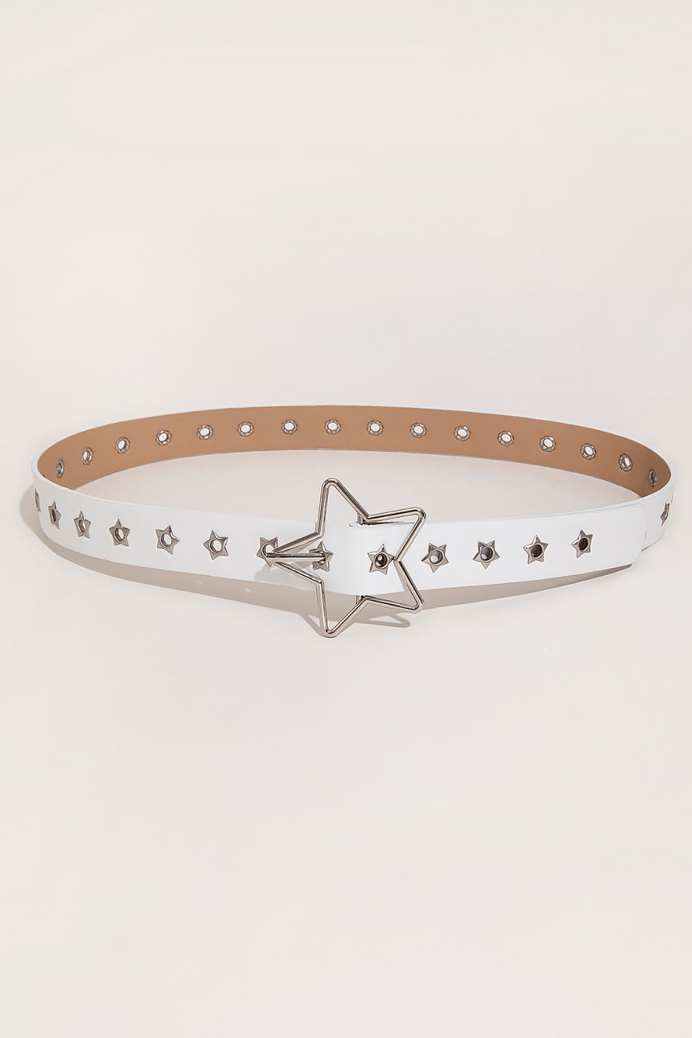 PU Leather Star Shape Buckle Belt-Jewearrings