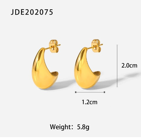 Zola Gold Earrings-Jewearrings