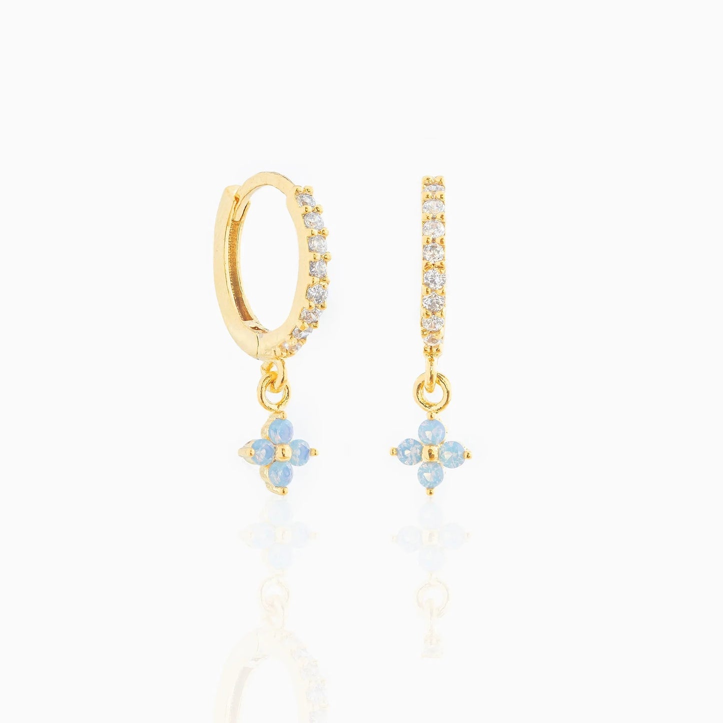 Exquisite Flower Earrings Micro-inlaid Ear Clip Female Affordable Luxury Style-Jewearrings