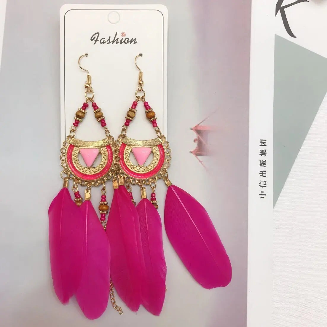 Feather earrings-Jewearrings