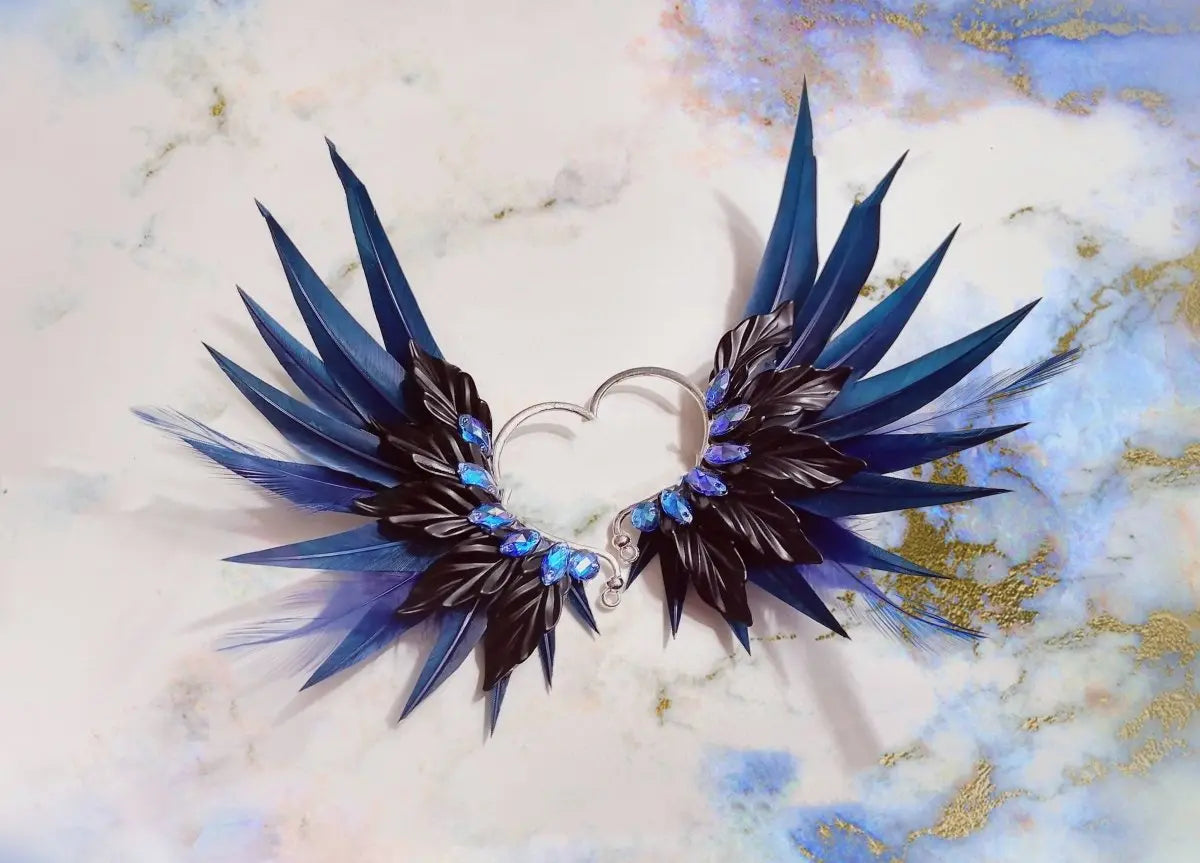 Feather Earrings: Angel Wings Jewelry-Jewearrings