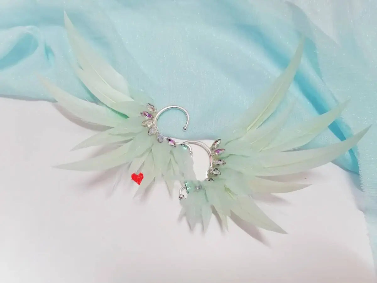 Feather Earrings: Angel Wings Jewelry-Jewearrings