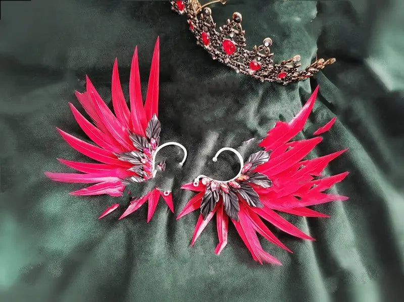 Feather Earrings: Angel Wings Jewelry-Jewearrings