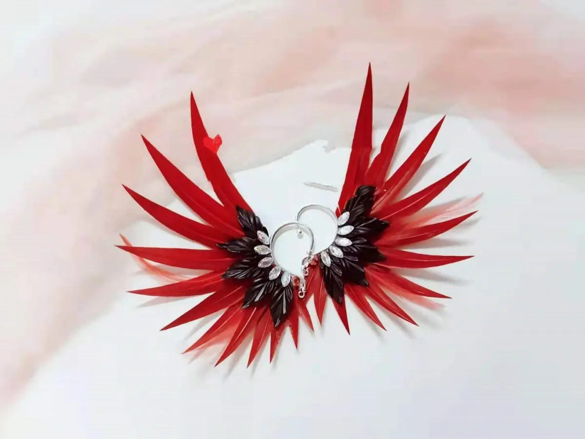 Feather Earrings: Angel Wings Jewelry-Jewearrings