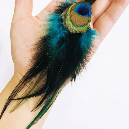 Feather Earrings Antique Bohemian Peacock-Jewearrings