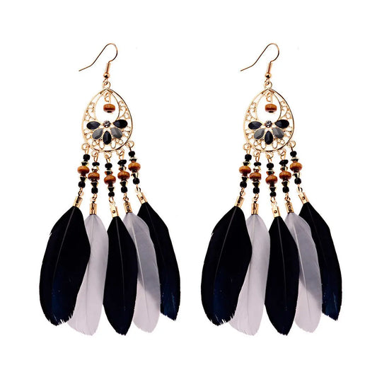 Feather Earrings: Bohemian Flair for Every Occasion-Jewearrings