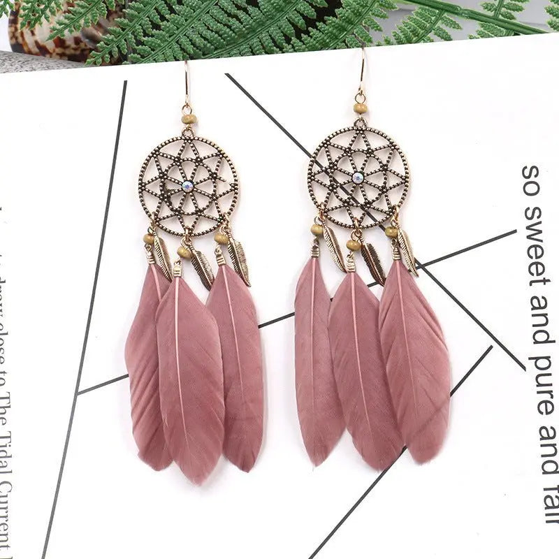 Feather Earrings: Bohemian Flair for Every Occasion-Jewearrings