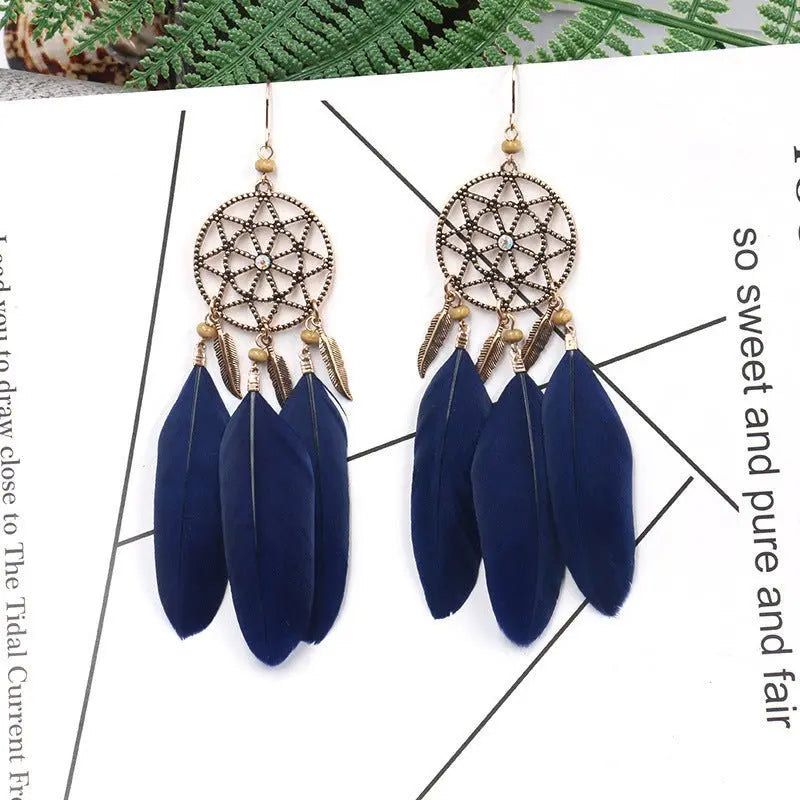 Feather Earrings: Bohemian Flair for Every Occasion-Jewearrings