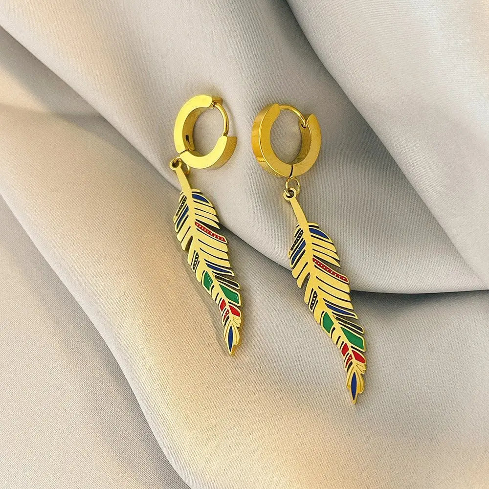 Feather Earrings: Bohemian Flair for the Free Spirit-Jewearrings