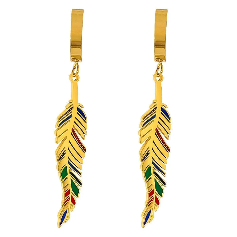 Feather Earrings: Bohemian Flair for the Free Spirit-Jewearrings