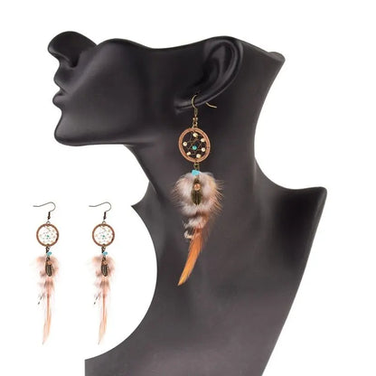 Feather Earrings: Bohemian & Retro Style-Jewearrings