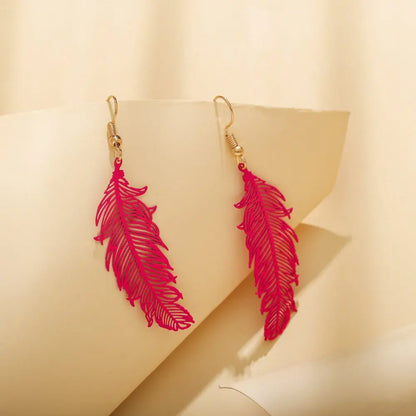 Feather Earrings: Bohemian Style-Jewearrings