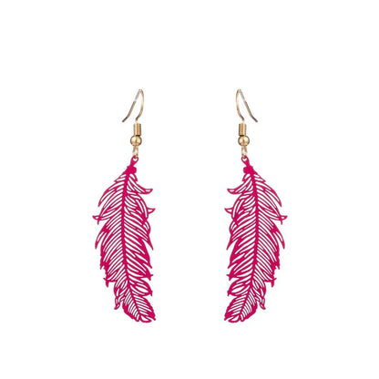 Feather Earrings: Bohemian Style-Jewearrings