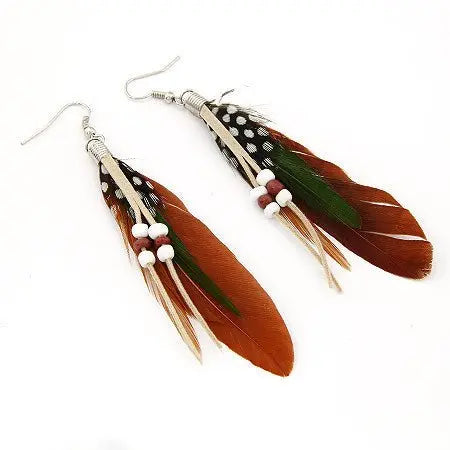 Feather Earrings: Bohemian Style for a Touch of Nature-Jewearrings