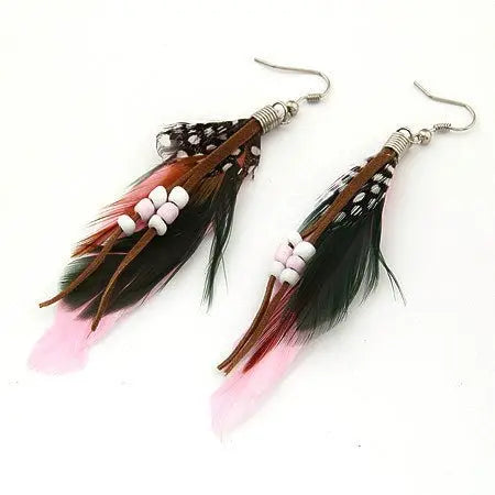 Feather Earrings: Bohemian Style for a Touch of Nature-Jewearrings