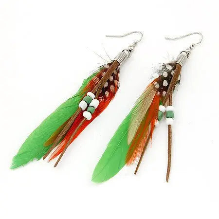 Feather Earrings: Bohemian Style for a Touch of Nature-Jewearrings