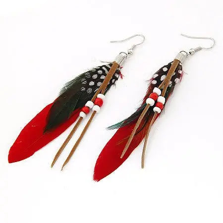 Feather Earrings: Bohemian Style for a Touch of Nature-Jewearrings