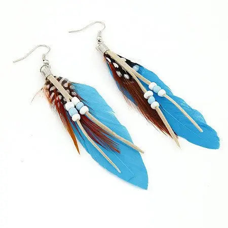 Feather Earrings: Bohemian Style for a Touch of Nature-Jewearrings