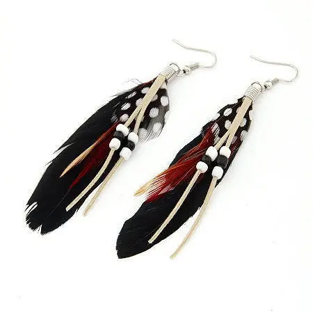 Feather Earrings: Bohemian Style for a Touch of Nature-Jewearrings