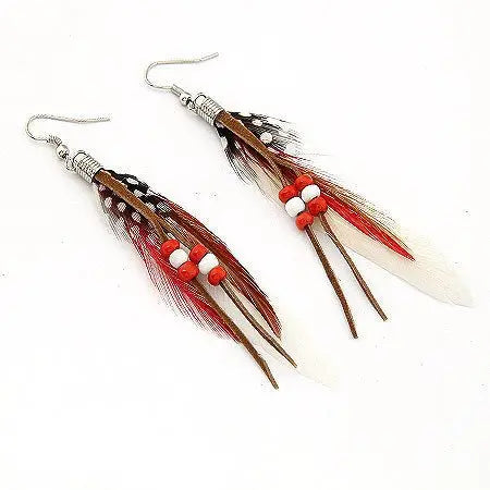 Feather Earrings: Bohemian Style for a Touch of Nature-Jewearrings