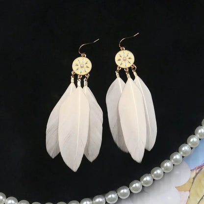 Feather Earrings: Bohemian Style & Natural Beauty-Jewearrings