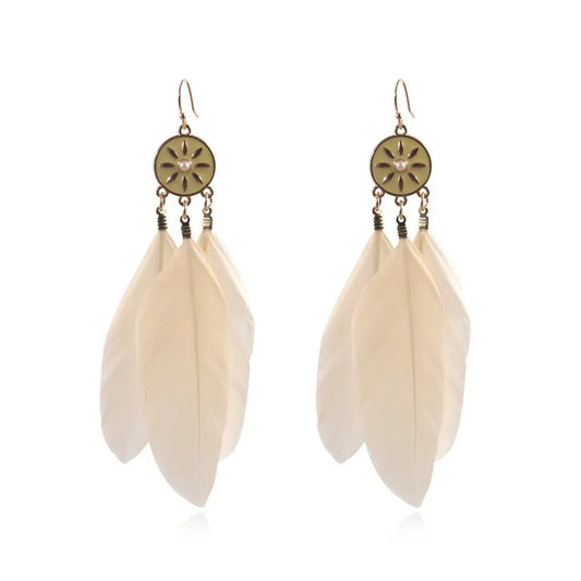 Feather Earrings: Bohemian Style & Natural Beauty-Jewearrings