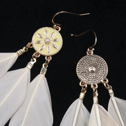 Feather Earrings: Bohemian Style & Natural Beauty-Jewearrings