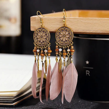 Feather Earrings: Boho Style & Personalized Flair-Jewearrings