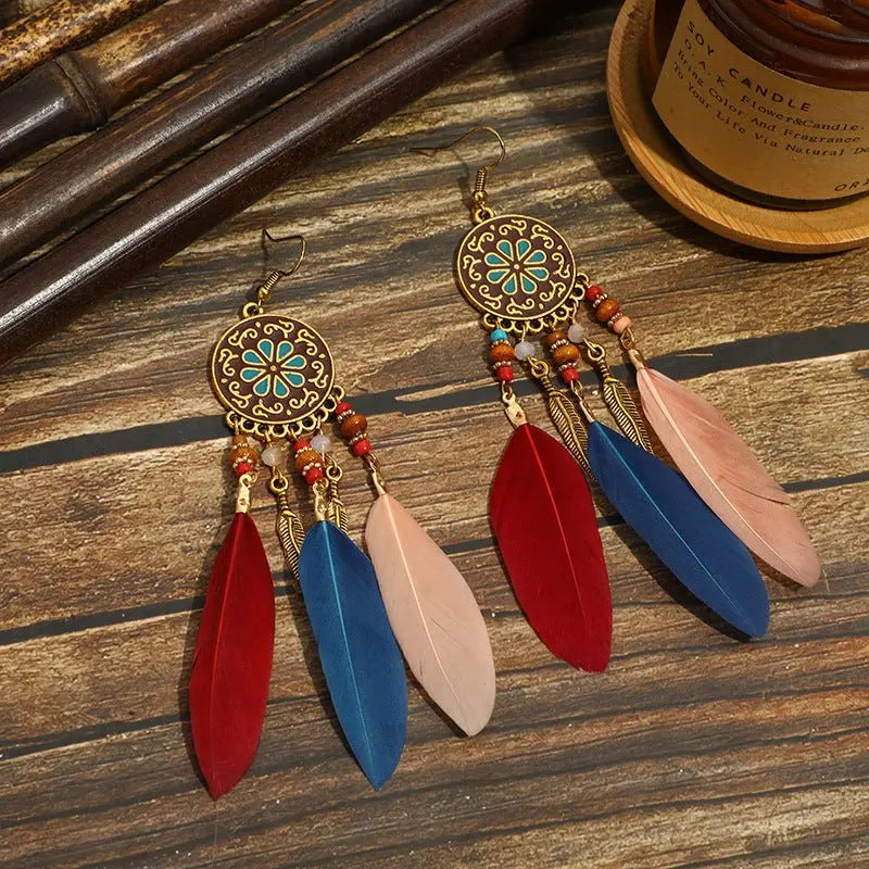 Feather Earrings: Boho Style & Personalized Flair-Jewearrings