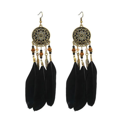 Feather Earrings: Boho Style & Personalized Flair-Jewearrings