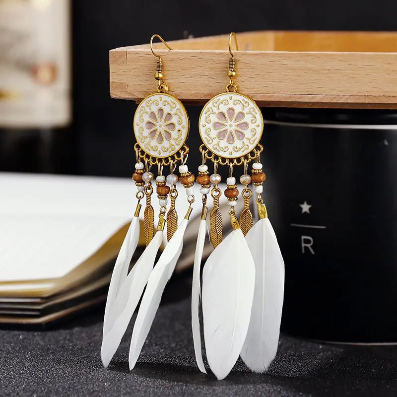 Feather Earrings: Boho Style & Personalized Flair-Jewearrings