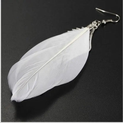 Feather Earrings - European & American Fashion Angel Wings-Jewearrings