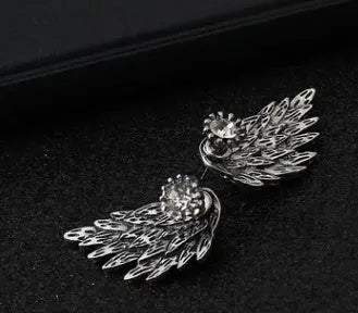 Feather Earrings European & American Retro Angel Wings-Jewearrings