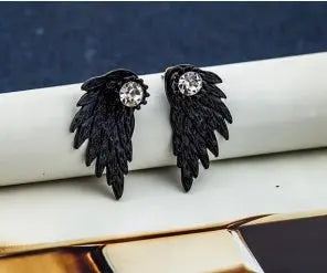 Feather Earrings European & American Retro Angel Wings-Jewearrings