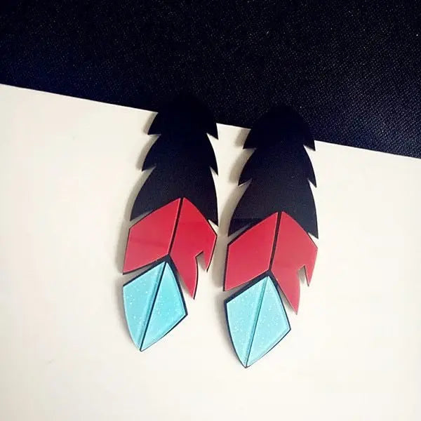 Feather Earrings - Fashion Club Jewelry Design-Jewearrings