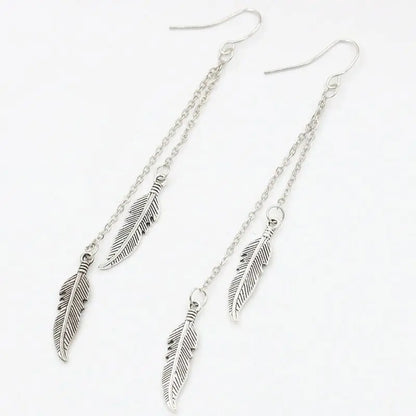 Feather Earrings for Boho Style | Lightweight & Trendy-Jewearrings