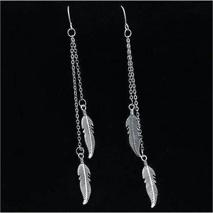 Feather Earrings for Boho Style | Lightweight & Trendy-Jewearrings